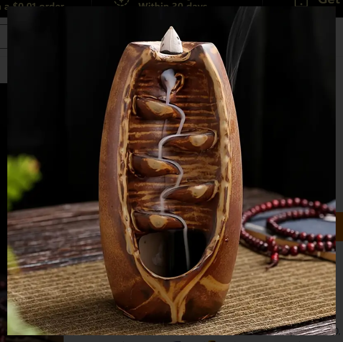 Back Flow Incense Burner